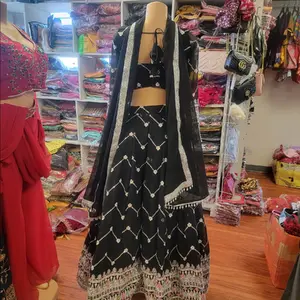 Black color lehanga size 32,34,36,