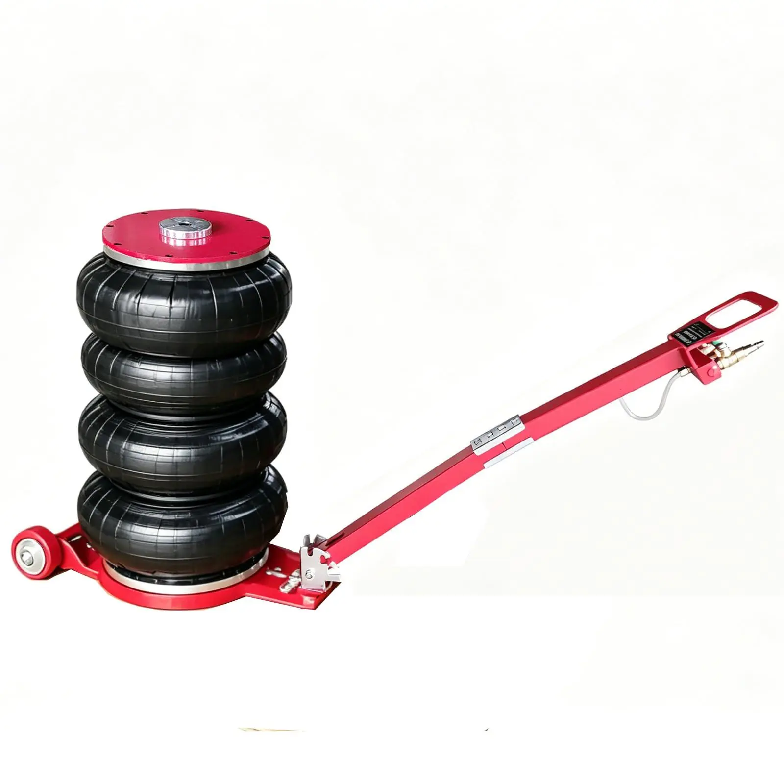 6 Ton Air Bag Jack, 13228 Lbs Capacity Pneumatic Jack with Triple Bag, 6.7" - 23" Lifting Height Range, Rapid 5s Lifting Triple Bag Jack with Adjustable Long Handle for Car, SUV, Garage