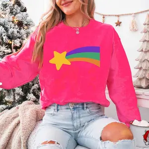 Mabel Pines Rainbow Star Sweatshirt, Mabel Sweater for Cartoon Fans