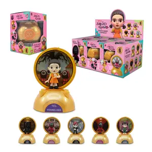 YuMe Squid Game Piggy Bank Mystery Capsule Whole Set of 6 - Collectible Surprise Toy Figurines, Official Netflix Merchandise