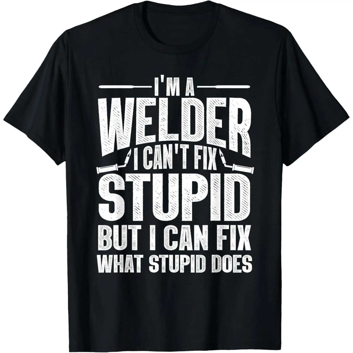 Men's 100% Cotton Cool Welding Graphic T-Shirt - Casual Classic Fashion Prints Top for Welders, Iron Workers, Pipeliners, Ideal Gift for Streetwear Enthusiasts