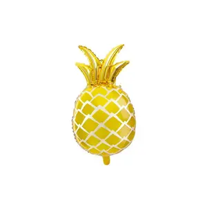 25" Gold Pineapple Mylar Balloon