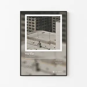 Arctic Monkeys Album Poster, AM Favourite Worst Nightmare Tracklist, Indie Rock Band Print, Alex Turner Decor, Unframed Print Only