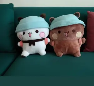 Bubu Dudu Plush Toy Set, Panda and Bear Stuffed Animal Plushie Anniversary, Christmas, Valentines day, Mothers day Gift For Him & Her | 20CM