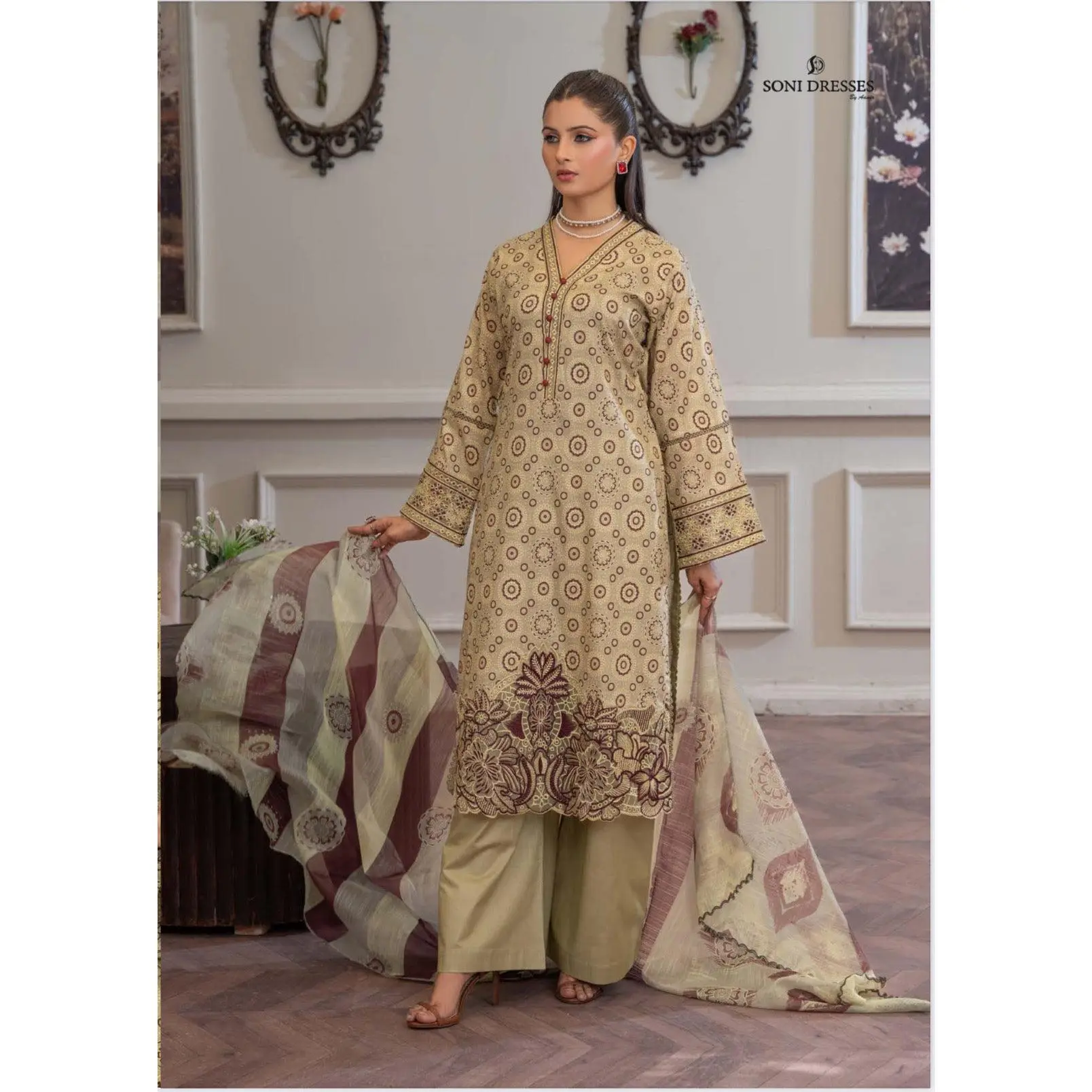 Pakistani Salwar Kameez Set – Ethnic Wear for Women- Ju12