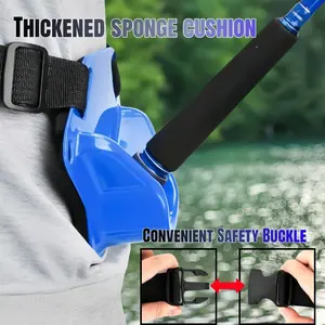 Portable Fishing Waist Belt with Rod Holder, Adjustable Durable Lightweight Comfortable, Ideal for Boating and Rock Fishing