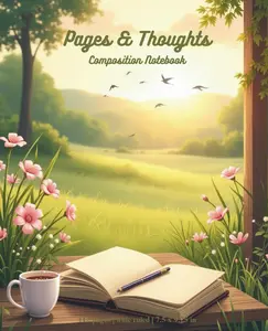 Pages and Thoughts: Morning Pages Composition Notebook: Wide Ruled | 112 Pages | 7.5 x 9.25 in | Journal for Notes, Ideas and Early Morning