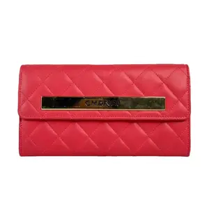 Pre-owned CHANEL Leather Small Leather Goods Pink Trendy CC Flap Quilted Wallet