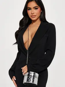 Here For The Drama Clutch - Silver