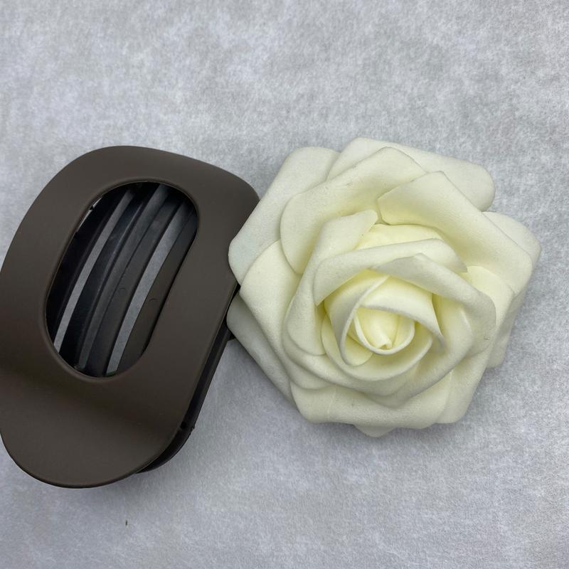 Trendy Hair Accessories – 6-Pack Flat No-Crease Hair Clips, Matte Acrylic Barrettes for Women & Girls, Strong Hold for Any Occasion