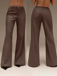 Women's Low Waist Comfortable Wide Leg Bell Pants, Casual & Formal Wear, All-Season Ladies Clothing, Stylish and Versatile