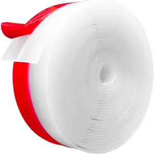 Weather Stripping, 2 inch (W) x 20 Ft (L) Door Draft Stopper Window Seal Strip for Gaps of Door & Windows, Garage Door Under Bottom, Sealing Tape Shower Doors Sweep, Transparent