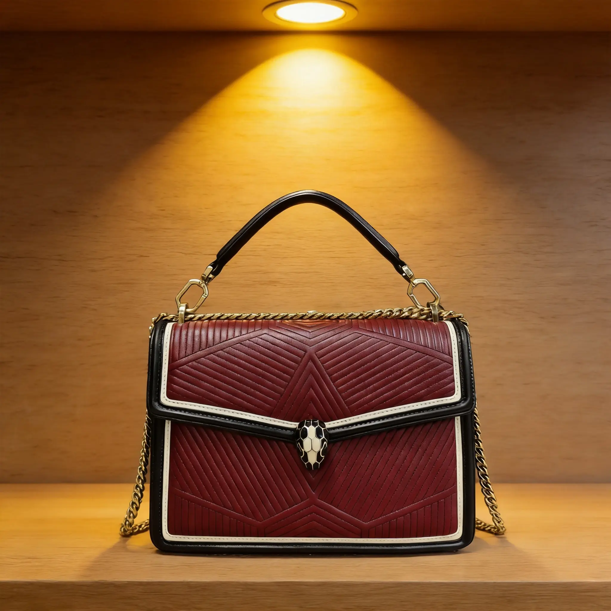 Pre-owned Bvlgari Leather Shoulder Bag D0626776314