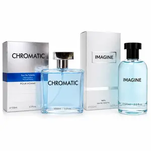 Chromatic & Imagine Men's Perfume Gift Set (2 Pack) – Long Lasting Fresh Aquatic Citrus Eau de Toilette Fragrance Collection for Men, Everyday Cologne Bundle