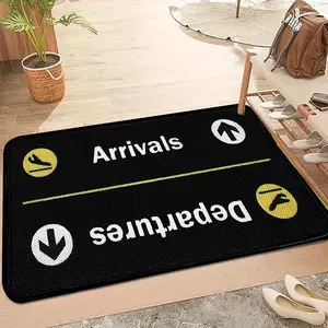 1pc Takeoff & Landing Design 3D Mesh Rug, Home Decor Rug, Imitation Cashmere, Soft & Anti-Slip, Multi-Scene Use, Multiple Sizes Available, Non Slip Rug, Indoor Floor Rug
