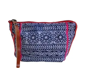 Harlow Moon in Stainglass with Brown Leather Wristlet