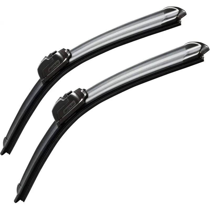 Automotive Replacement Windshield Wiper Blades, OEM Quality Premium All-Season Frameless 22"+22" Front Windshield Wiper Blade Pair, Frameless Wiper Blades