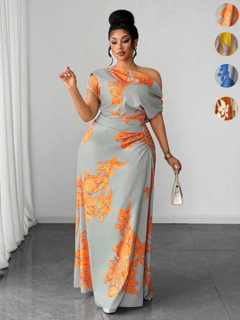 plus size floor length summer dresses Turquoise Plus Size Floaty Maxi Silk Dress – Lindsey Brown