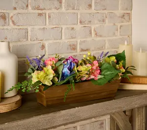 23" Shades Of Spring Hydrangea Centerpiece By Valerie