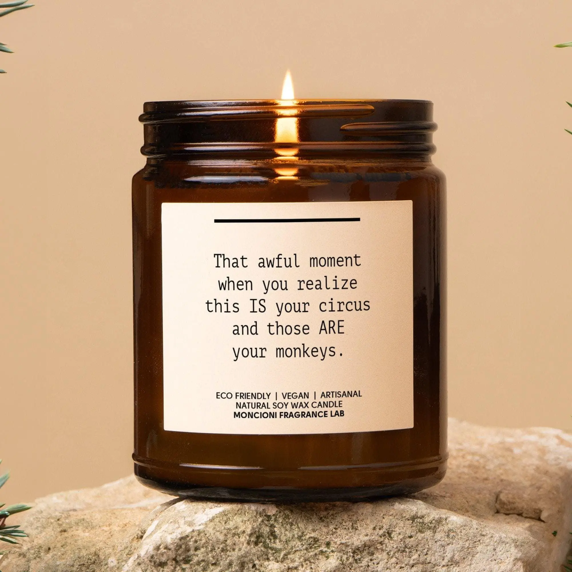 [Sale off up to 50%] That Awful Moment Your Circus, Your Monkeys Scented Soy Candle, Funny Boss Gift, Coworker Candle, Office Humor Gift, Secret Santa, Boss Day