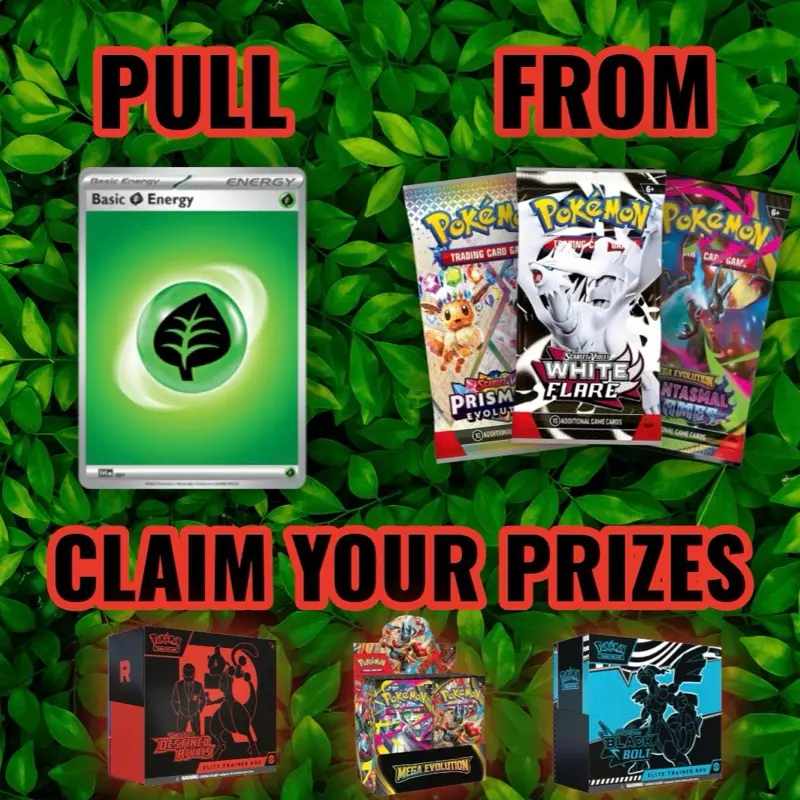 Tcg Shrimp’s GRASS GARDEN Booster Packs (LIVE RIP)