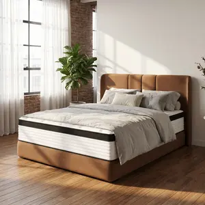 Memory foam mattress set — 8/10/12/14 inches, double bed, complete set, large/extra-large sizes, lumbar support, for home guest rooms and hotels, boxed furniture gift firm edge