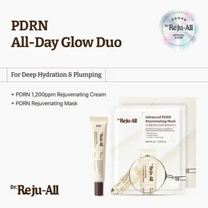 Dr.Reju-All PDRN All-Day Glow Duo: Advanced PDRN Rejuvenating Cream + Advanced PDRN Rejuvenating Mask - Face Moisturizer & Facial Mask for Hydration & Plumping - Korean Skin Care Daily Routine