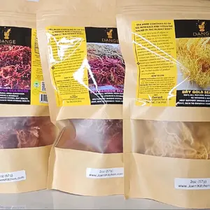 DANGE 100% Wildcrafted Sundried Organic Sea Moss - Wellness Supplement - Dietary, Healthcare Vitamins