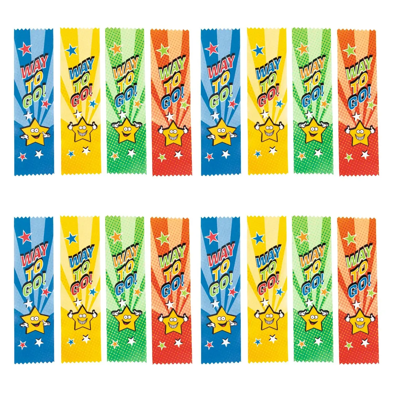 Bulk 144 Pc. Way to Go Star Award Ribbons