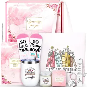 12 count Book Lovers Gifts for Women, Gifts for Book Lovers-Bookish Gifts for Readers, Librarians, Bookworms, Mothers Day, Birthday Christmas Gifts for Book Reading Lovers Women, Book Themed Gifts Box Set