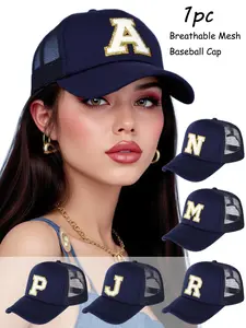 Breathable Mesh Baseball Cap Soft Versatile Hat Breathable Quick Dry UV Protection for Men Women Daily Wear Beach Travel Fitted Hat