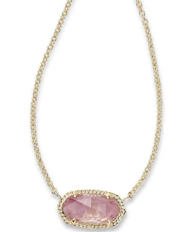 Kendra Scott Elisa Pendant Necklace for Women, Fashion Jewelry, 14k Gold-Plated, 4217703444 Azalea Illusion