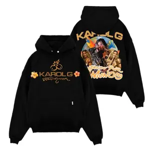 🌴La Bichota - Viajando Por El Mundo Tropitour 2026 Official V4 Premium Cotton Hoodie T-Shirt Bichota Music Graphic Tee Tropicoqueta Concert Tour Merch Gift for Latin Pop Fans Unisex Oversized Pullover Streetwear TikTok Viral Fashion Men Women