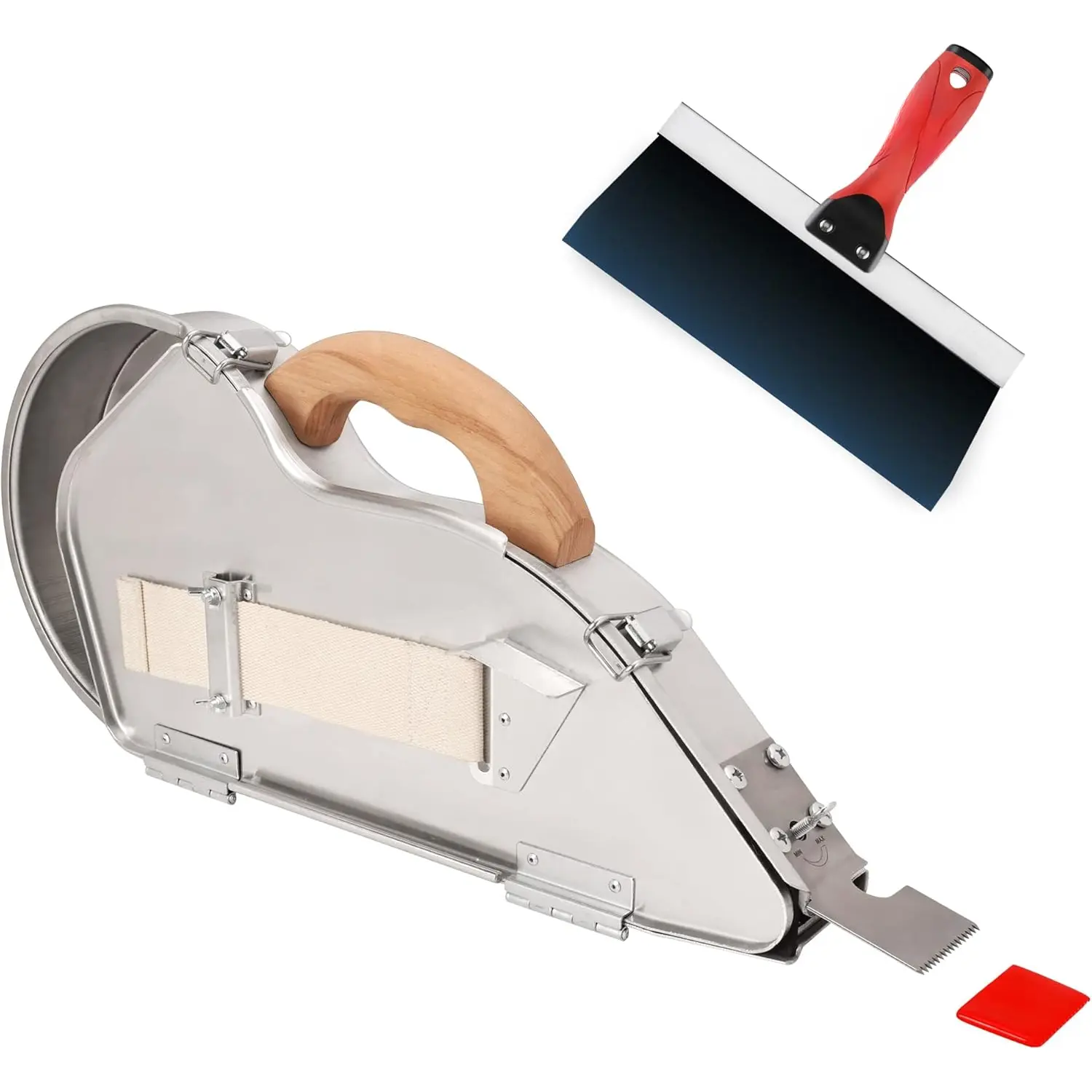 Banjo Tape Set Drywall Taping Tools with 10" Blue Steel Taping , Lightweight & Comfortable Use for Finishing and Patching