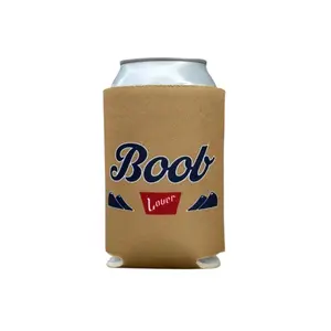 Parody of Coors Banquet “B00B LOVER” Funny Beer Koozie – 12oz Can Cooler – Foam Sleeve for Beach, Boat, Lake, Pool Parties, BBQs, Gag Gift Drinkware