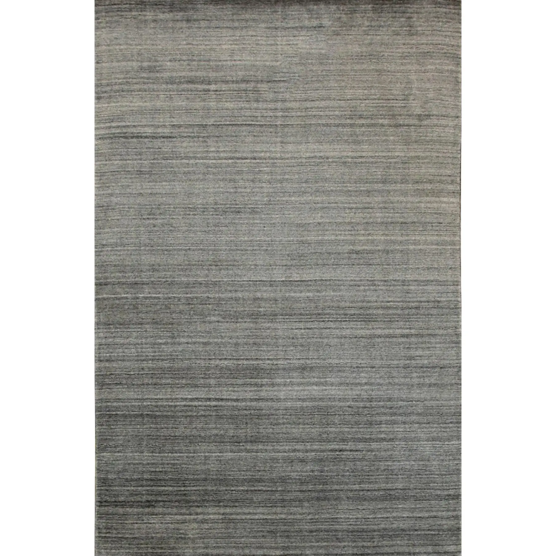 Refined Majestic Silver Handmade Wool & Viscose Rug