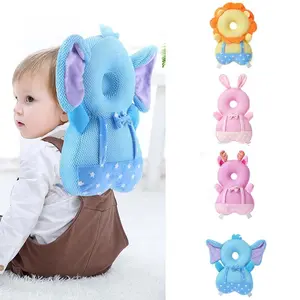 Baby Head Protection Pillow Anti-Fall Backpack Cushion – Infant Toddler Headrest Safety Pad with Cartoon Animal Design, Anti-Collision Back Protector for Crawling Walking Babies Lightweight Soft Adjustable Strap