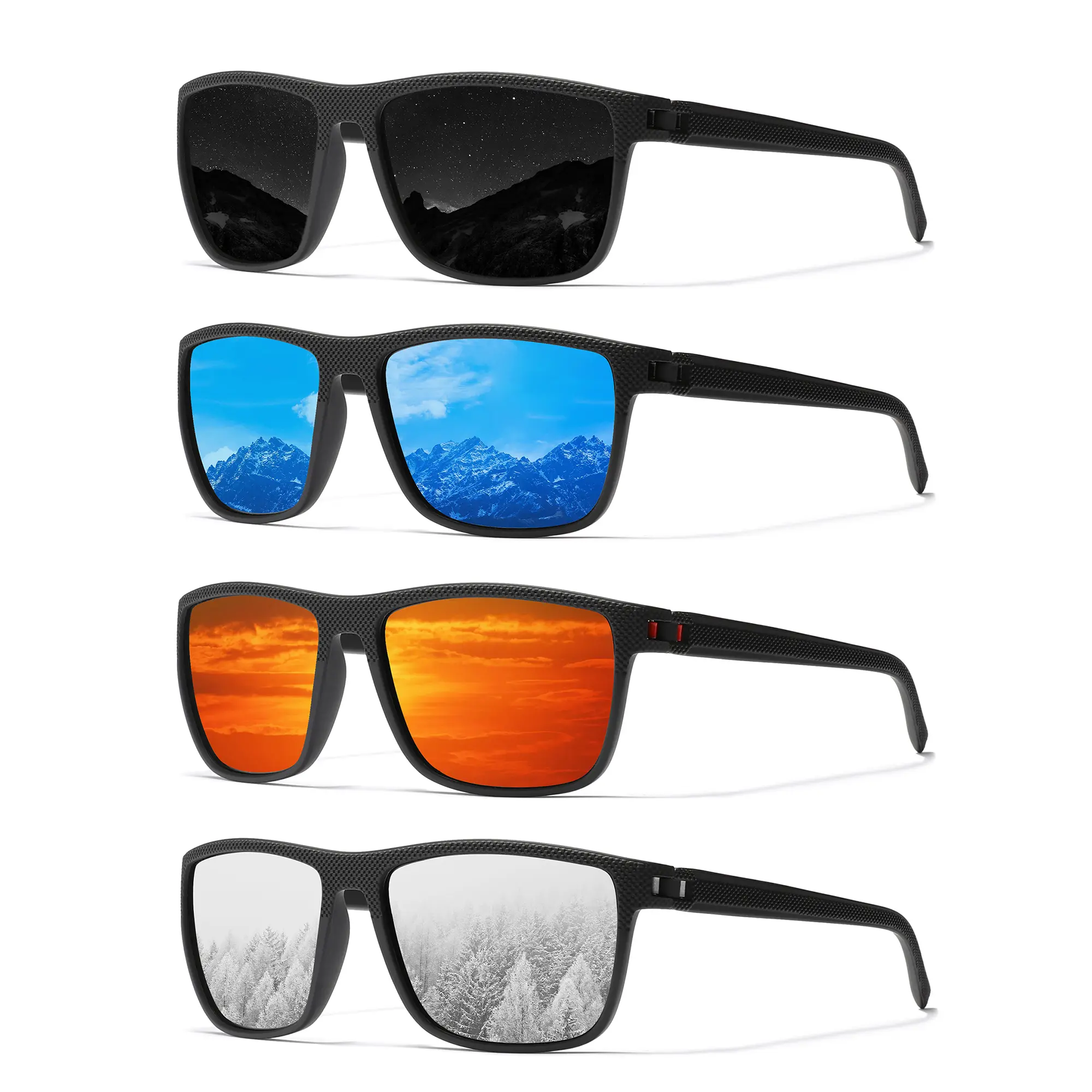 Black Blue Red Silver