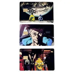 Edgerunner Credit Card Sticker Covers Featuring Anime Characters and Unique Designs for Personalization