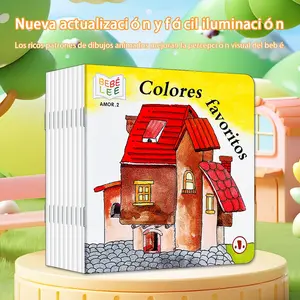 Teeny Baby Spanish Language Cognitive Reading Set, 10 Books for Preschool Kids, 10 Different Stories, Enhances Parent-Child Interaction