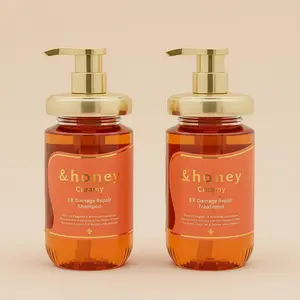 &HONEY Intensive Keratin Oil Haircare Set - Sulfate-Free Cleansing Honey Shampoo, Argan-Infused Moisturizer Damage Repair Treatment for Hair Restore