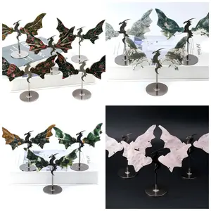 【Star Gate】1 count "Charming Multi-material Dragon Wing Decoration - Beautiful Crystal Display | Stately and Symbolic"