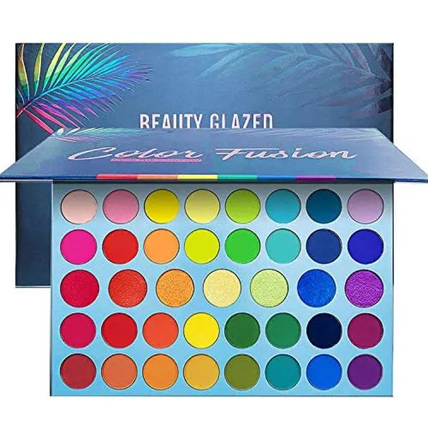 39 Colors Colorful Rainbow Eyeshadow Palette, Matte Metallic Shimmer | Ultra Pigmented Colors, Professional Makeup, Matte Metallic Shimmer Finish, Bright Vibrant Shades, Cruelty-Free Formula