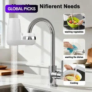 Mini Water Purifier, whole-house water filter that connects directly to the faucet, threaded, Chlorine-Free Water with No Odors or Tastes.Maintenance every 12 months, forget about jerry cans #GLOBAL PICKS
