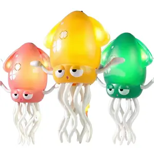Dancing Squid Toy with Lights & Music – Funny Swimming Wiggling Squid for Kids, Interactive Moving Educational Gift
