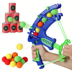 Archery Shooting Toy Target for Kids Indoor Outdoor Play, Parent-Child Interactive Eva Sponge Ball Bucket, Fun Game Blasters