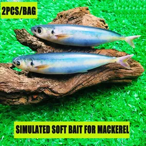 Realistic Squid Soft Bait, PVC Ultra-Soft Material, 3D Printed Fishing Lure, Artificial Fishbait, Fishing Accessories, Pack of 2