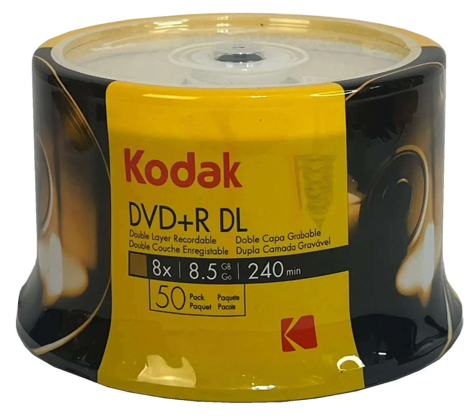 Kodak Double Layer 8.5GB 8X DVD+R DL (Logo Top)