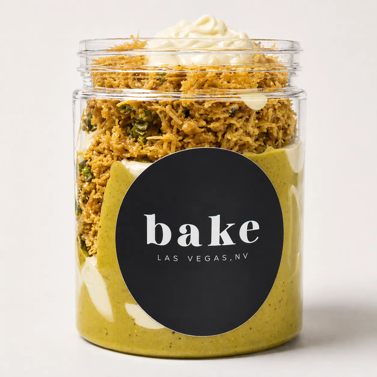 bake the Cookie Shoppe Dubai 8oz White Chocolate Fruit Flavor Food Spread - Silky Pistachio Cream, Toasted Kataifi Crunch Dessert Snack, 3 Months Shelf Life, Us, Cupboard, Corn, Glycerin