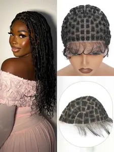 Double Layer High Definition Full Lace Wig Cap, Comfortable Hair Replacement System, Natural Looking Synthetic Fiber Design